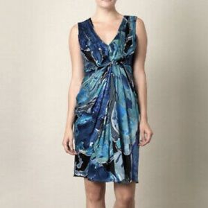 Diane Von Furstenberg DVF Blue Silk Dress Size 10